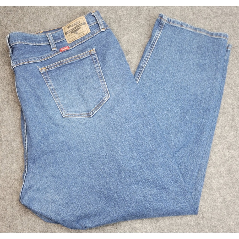 Wrangler Jeans Mens 44X30 Blue Regular Fit Workwear Rancher Country Outdoor